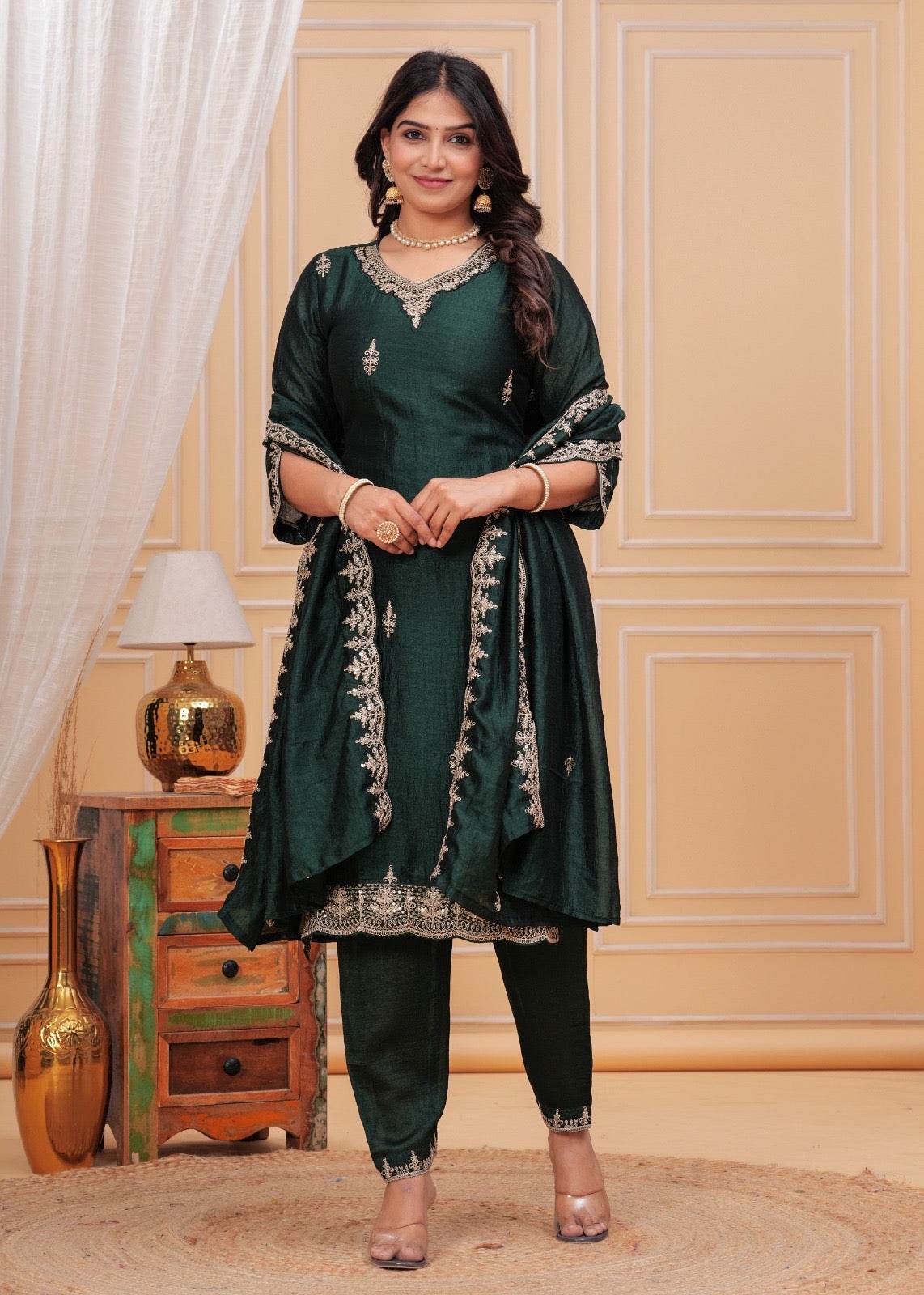 Maharani Dola Silk Suit