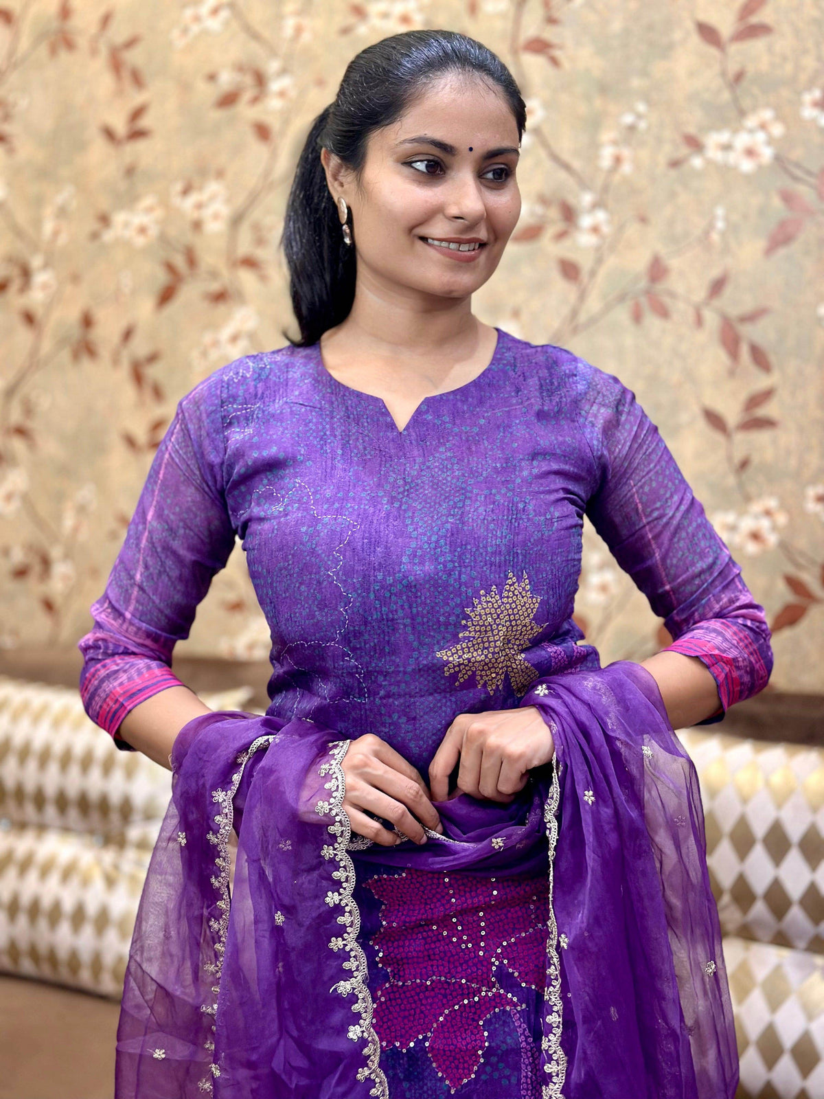 soft organza suit set