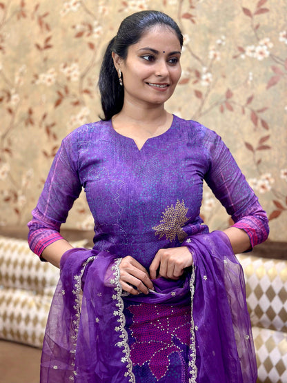 soft organza suit set