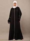 Noor Luxe Contrast Abaya