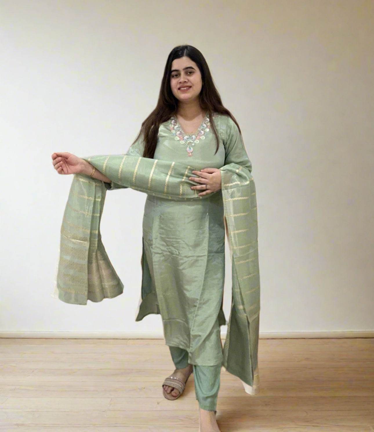 Shimmer Silk suit For Women