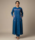 Amayra Cotton Flex Blue kurta Set