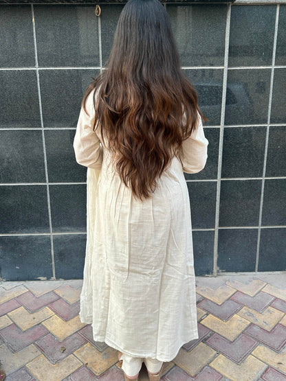 Thread Work Cotton Suit For Women
