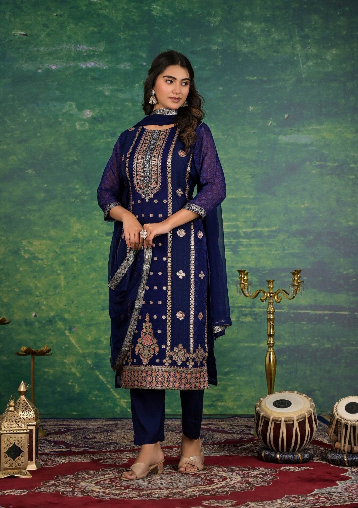 Banarasi Silk Suit Set for Women