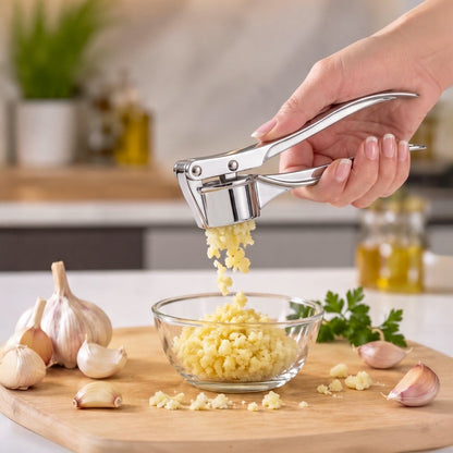 Stainless Steel Garlic Crusher Press