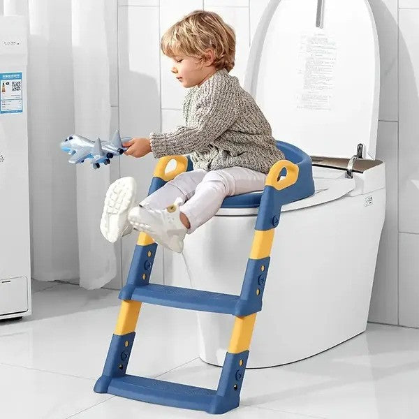 Children's toilet seat with steps  KIDDISTEP