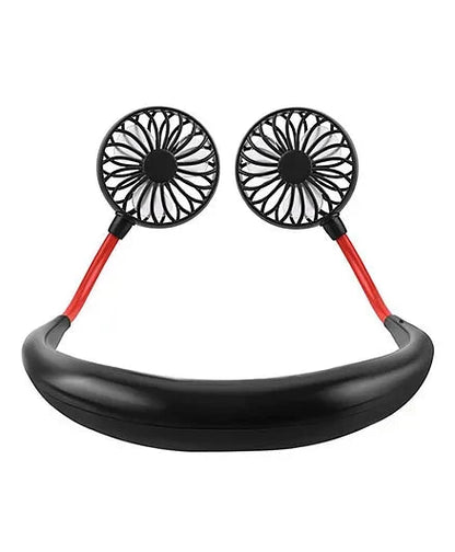 Blessbe Hand Free Portable Neckband Fan Hanging Neck Sports Fan USB Rechargeable