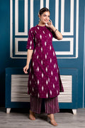 Cotton Kurta Set For Women Ikkat