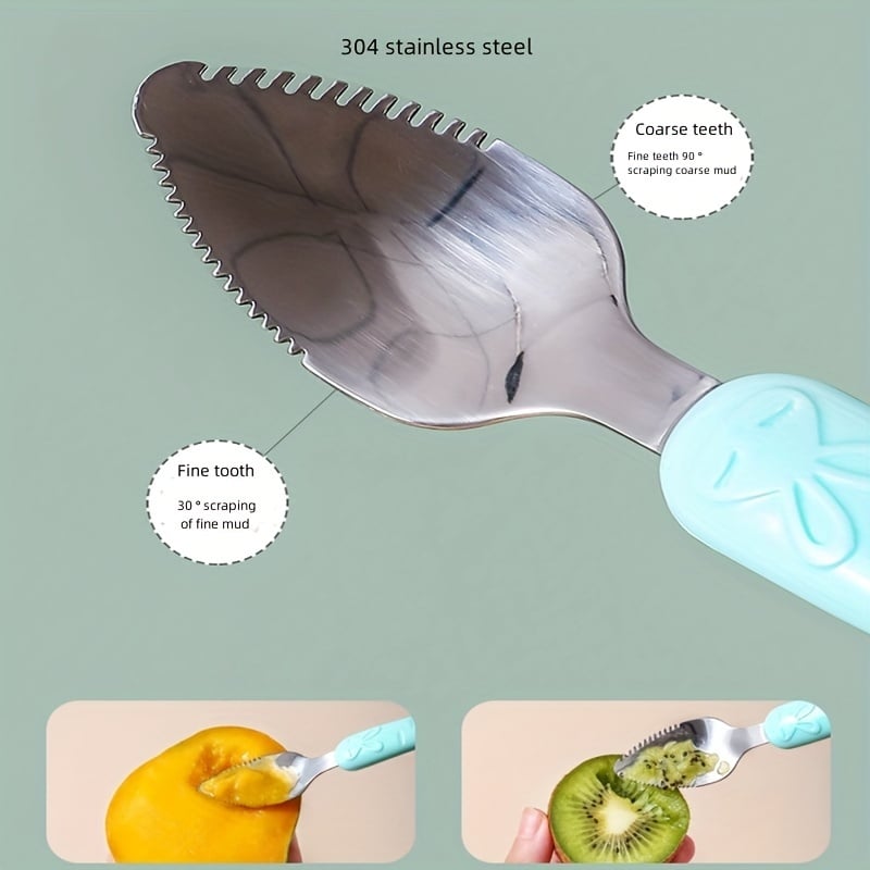 Baby Double Head Scraping Fruit Spoon