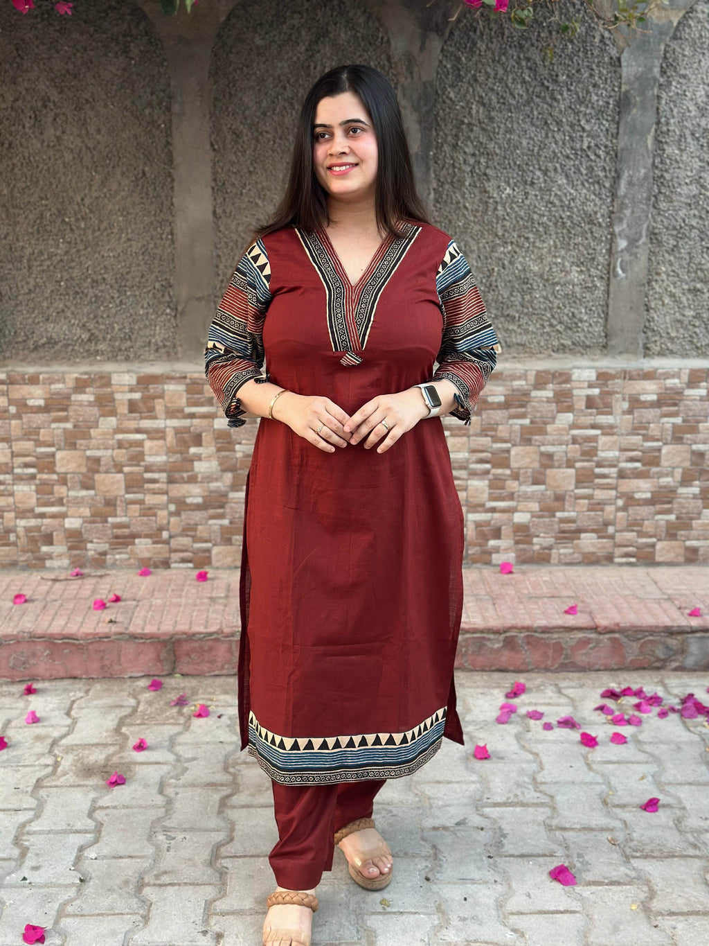 Airy Cotton suit set with pants