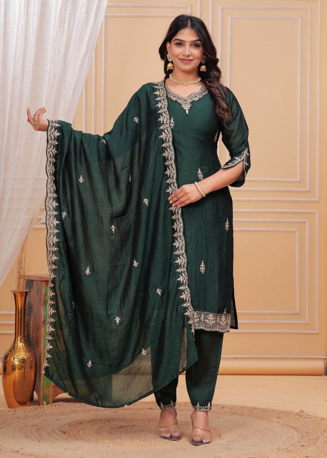 Maharani Dola Silk Suit