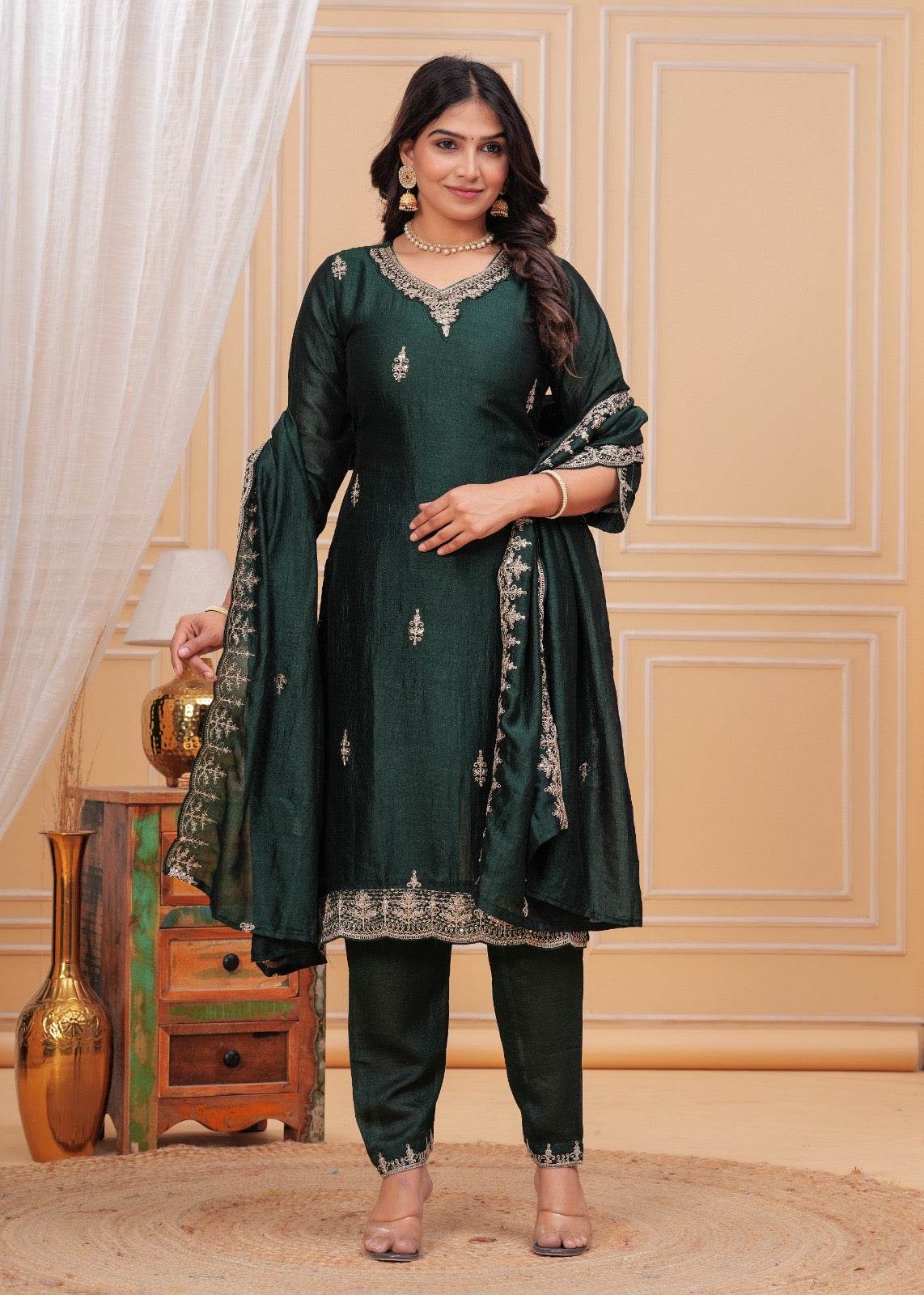 Maharani Dola Silk Suit