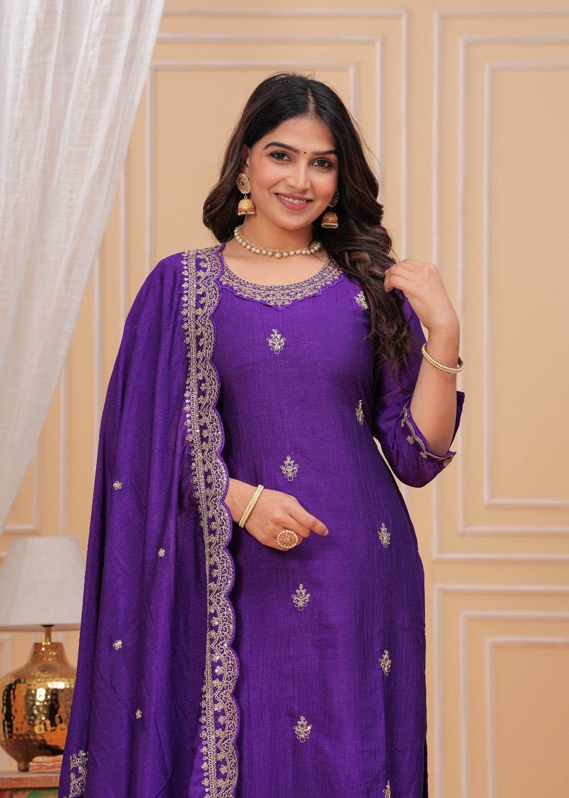 Maharani Dola Silk Suit