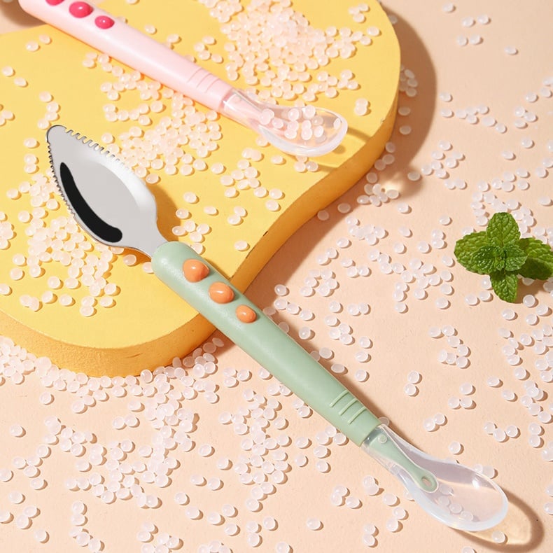 Baby Double Head Scraping Fruit Spoon