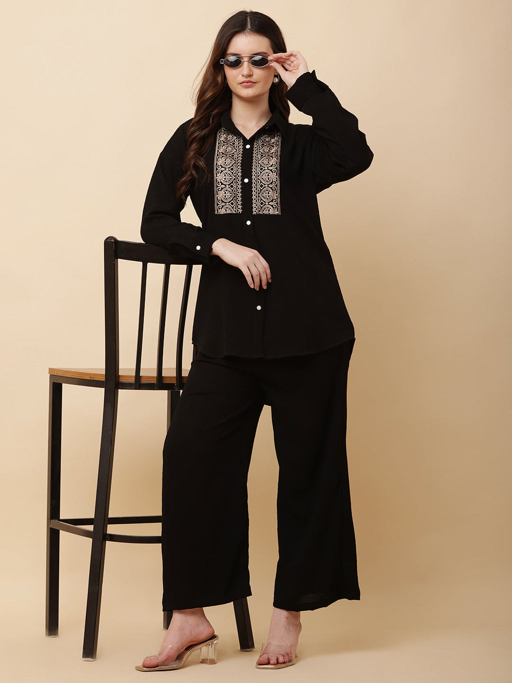 Amara Embroidered Co-Ord Set