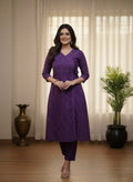 Cotton Chikankari kurta Set