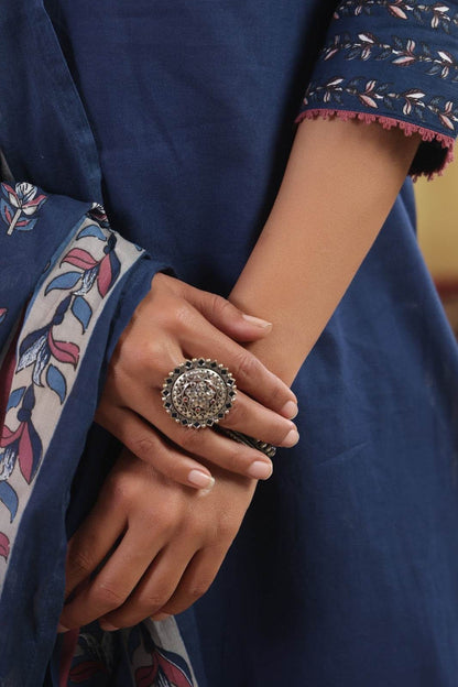 Ajrakh Printed Cotton Suit For Women
