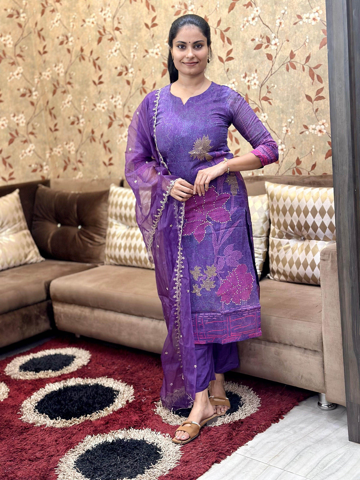 soft organza suit set