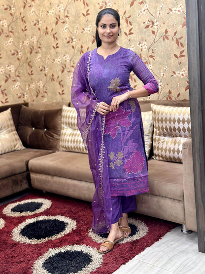 soft organza suit set
