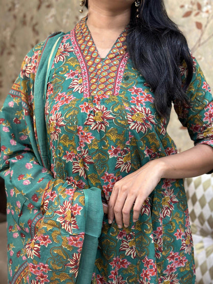 Bagru Print Cotton Suit