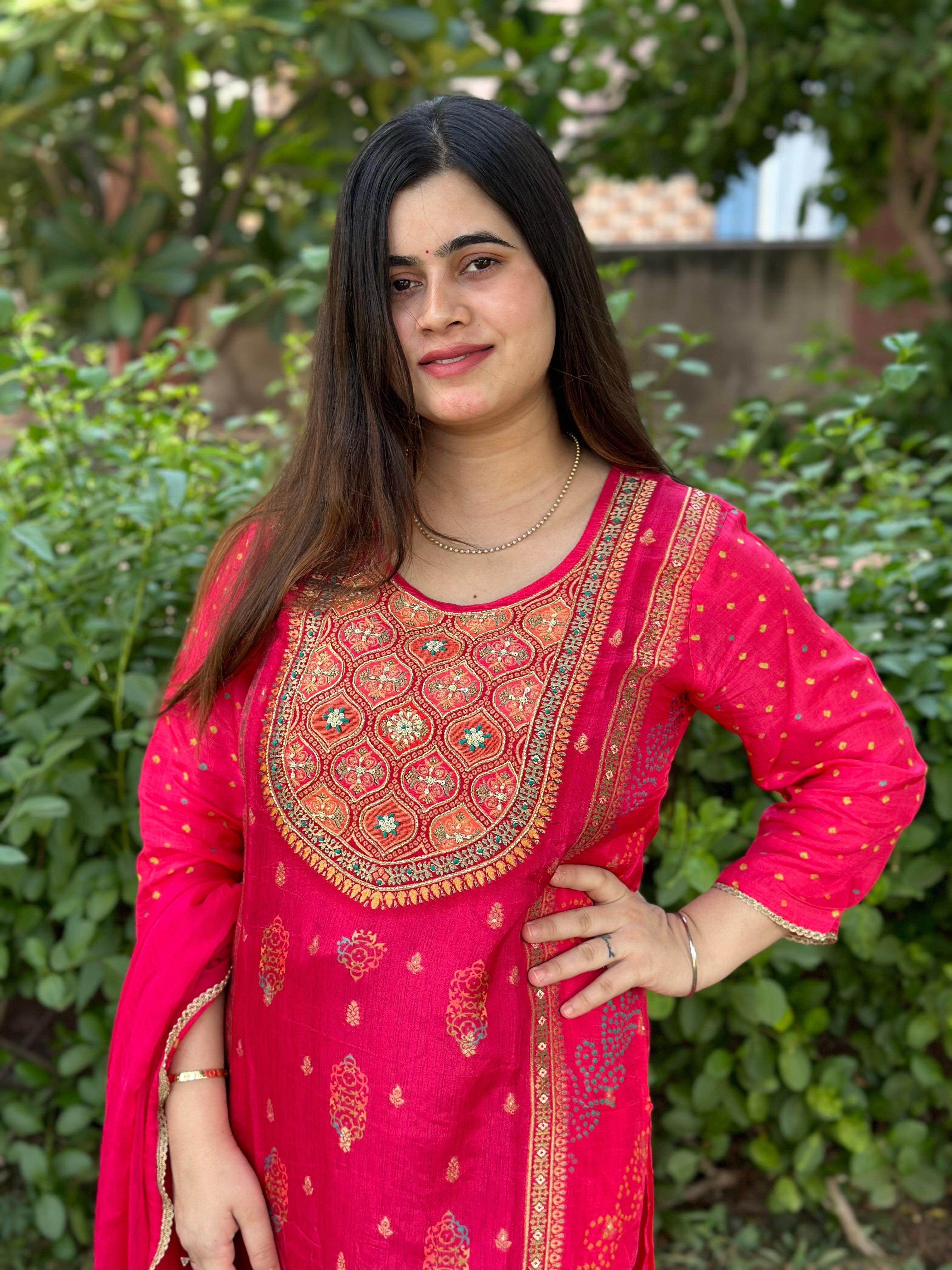 Banarsi Silk Suit For Women