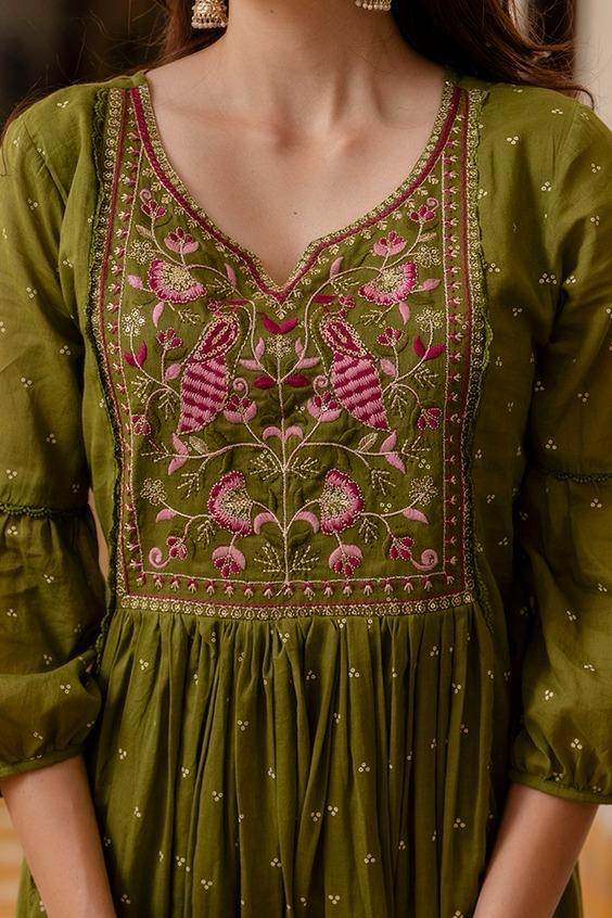 Premium Cotton Suit For Women Mul Peacock