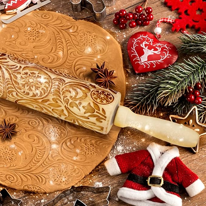 Christmas Wooden Rolling Pins