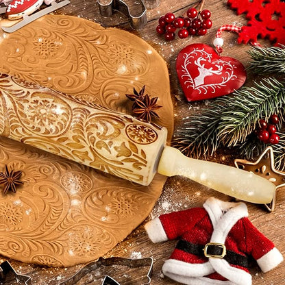 Christmas Wooden Rolling Pins