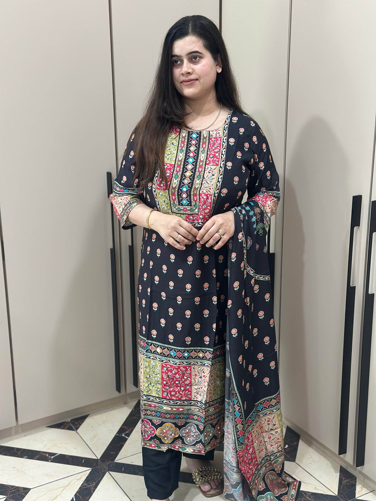 Crepe Silk Suit Set for Women