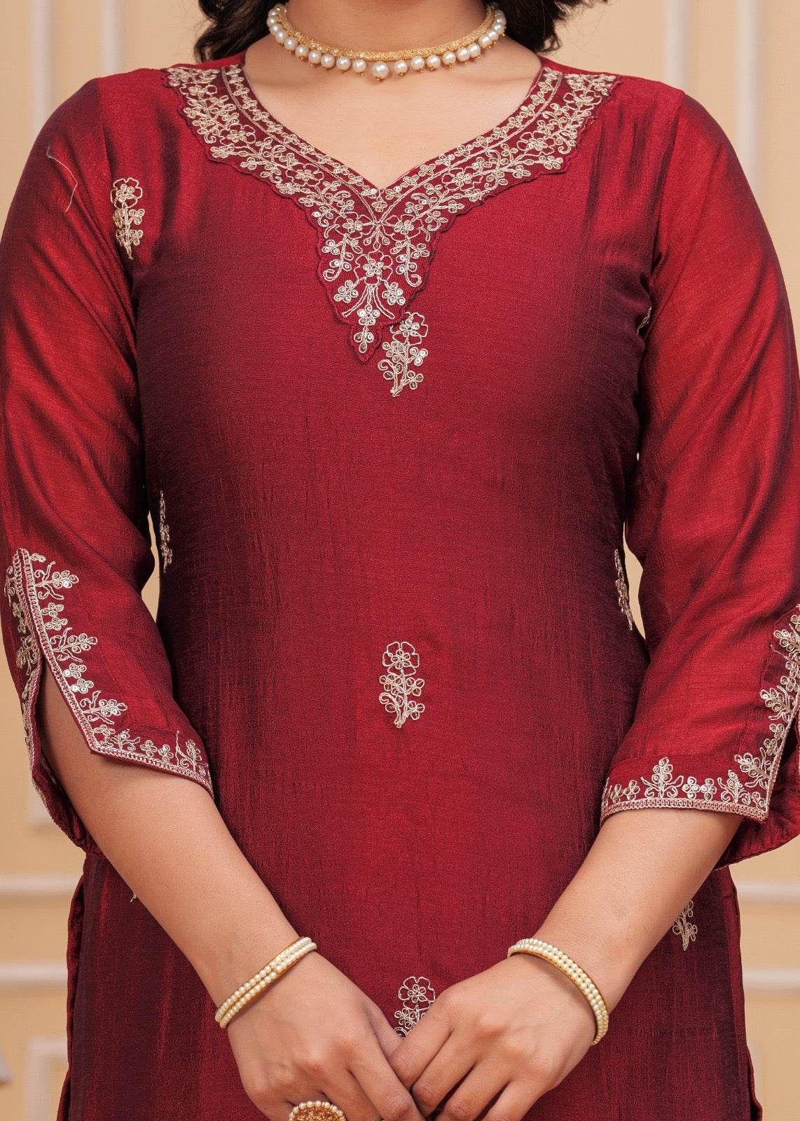Maharani Dola Silk Suit