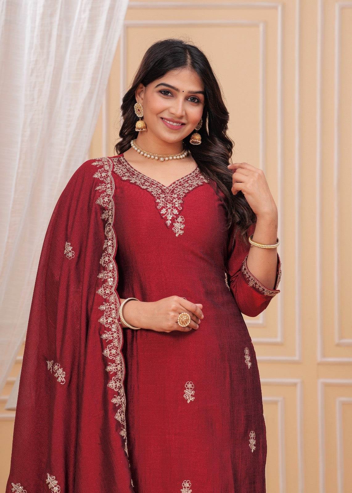 Maharani Dola Silk Suit