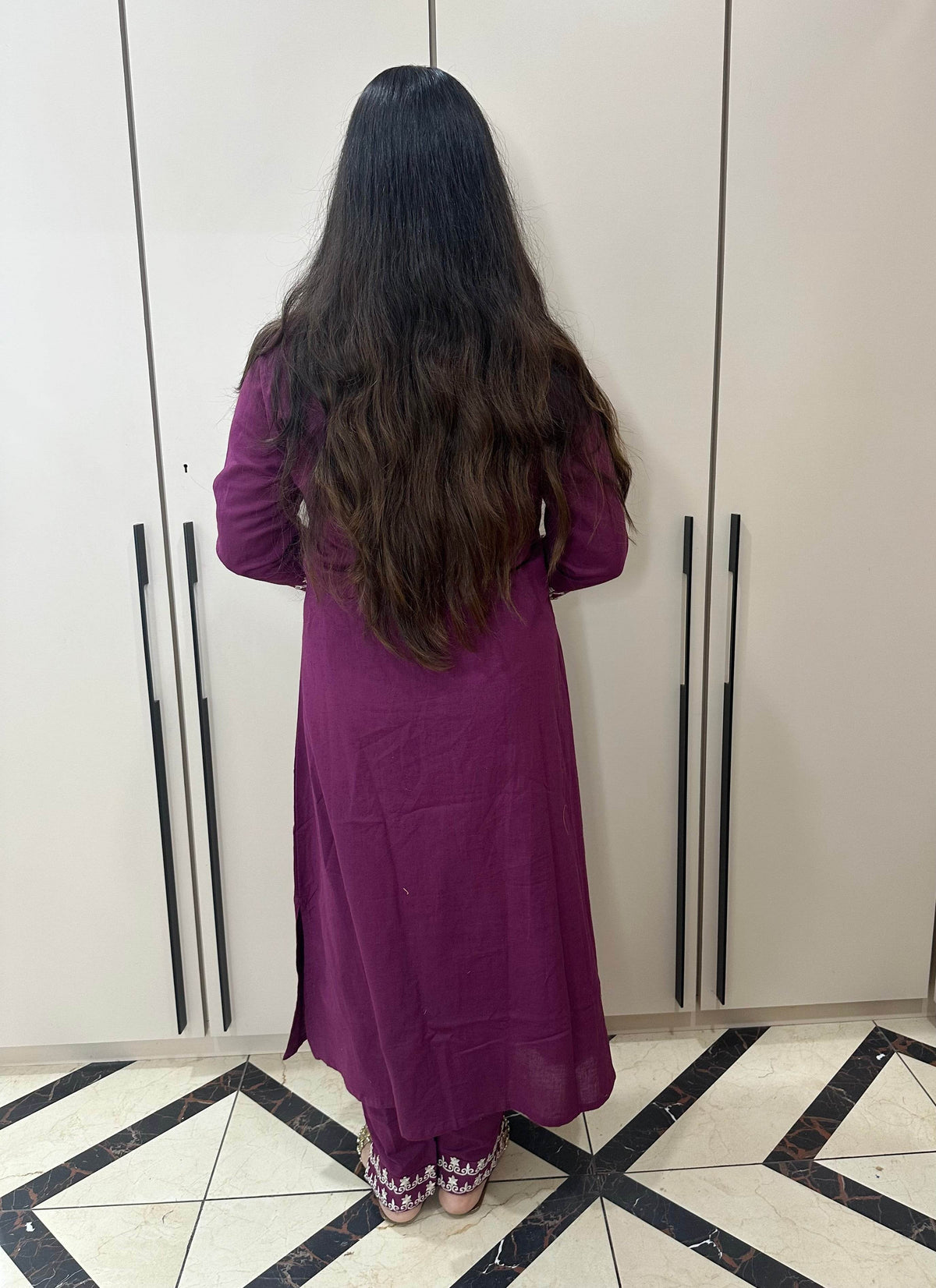 Cotton kurta set with pants