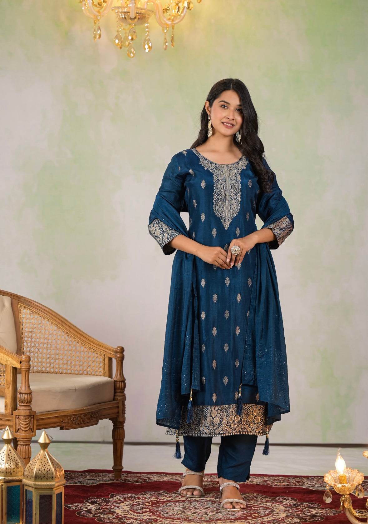 Banarasi Silk Suit Set for Women