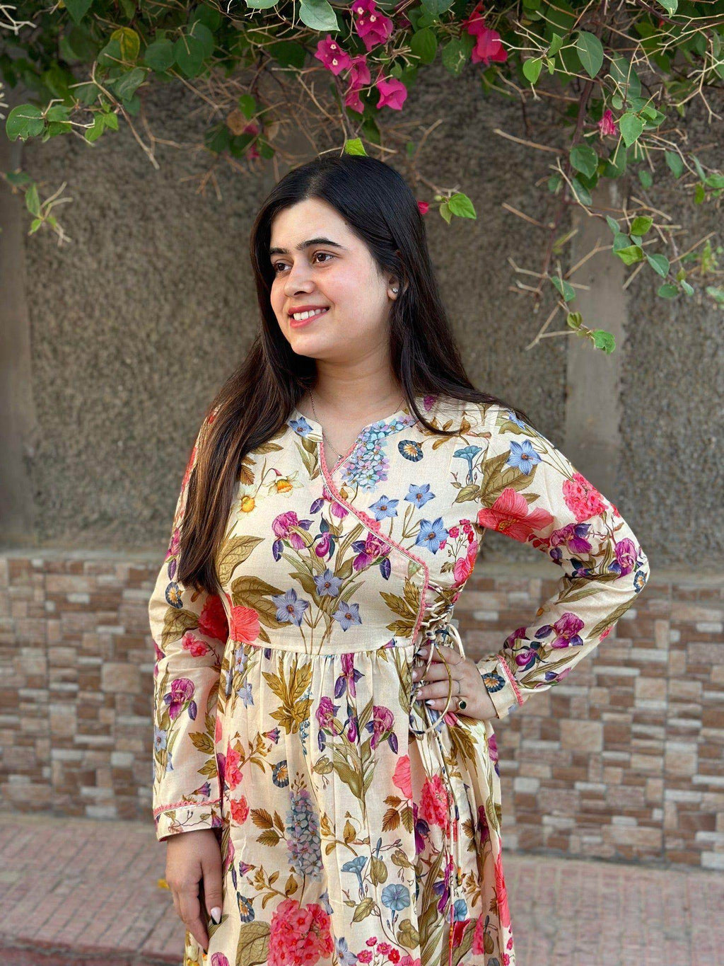 Angarkha cotton suit