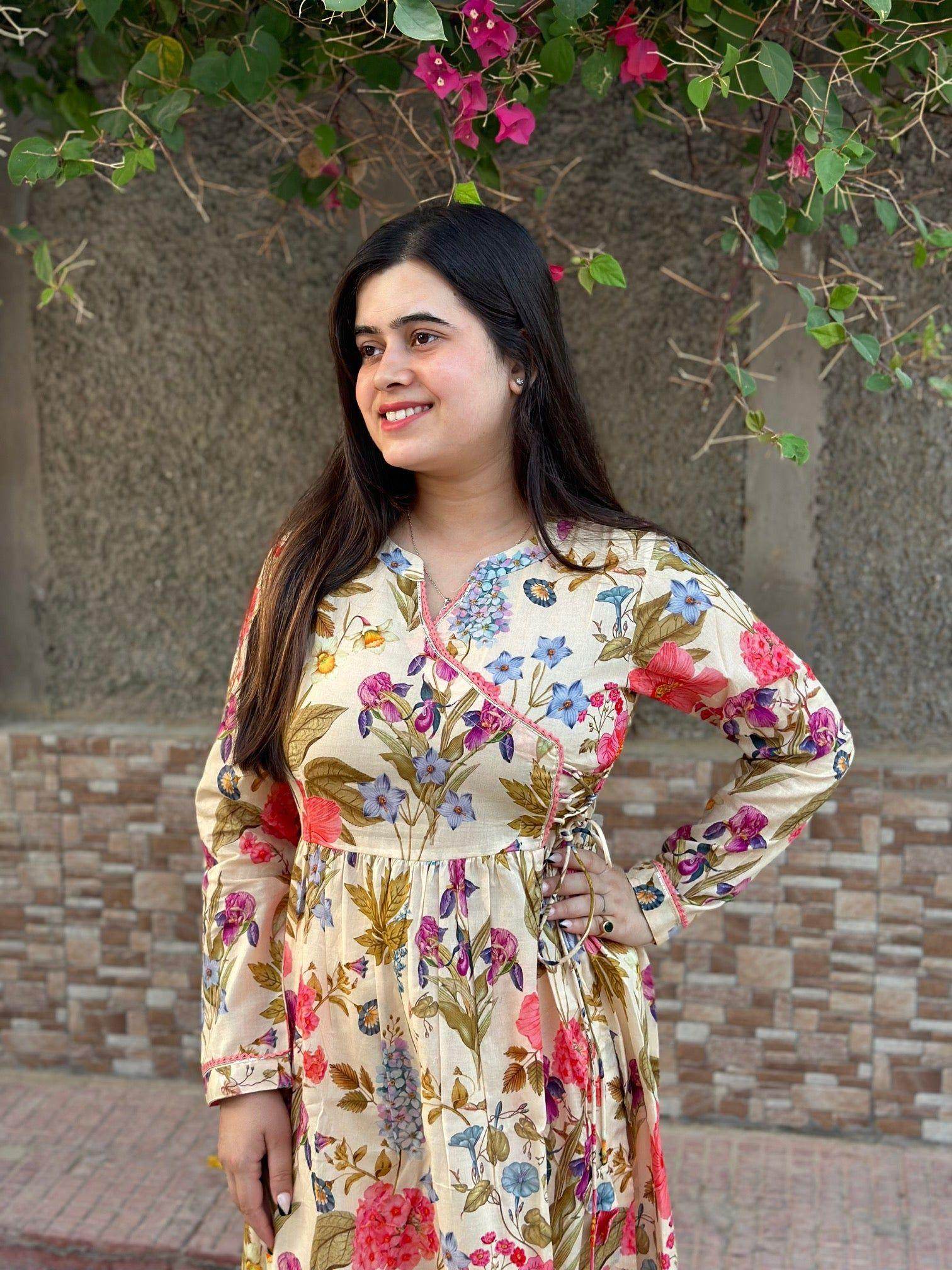 Angarkha cotton suit
