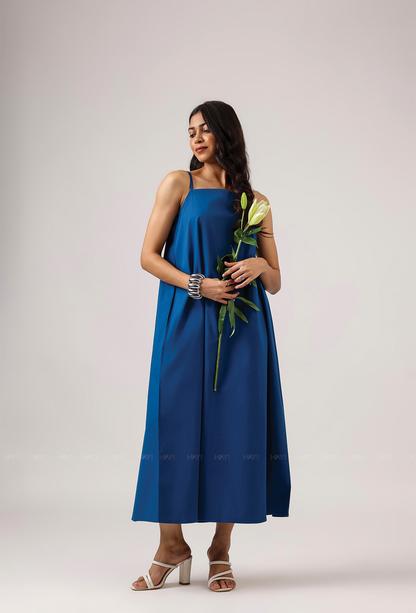 Ocean Eyes Blue Spaghetti Dress
