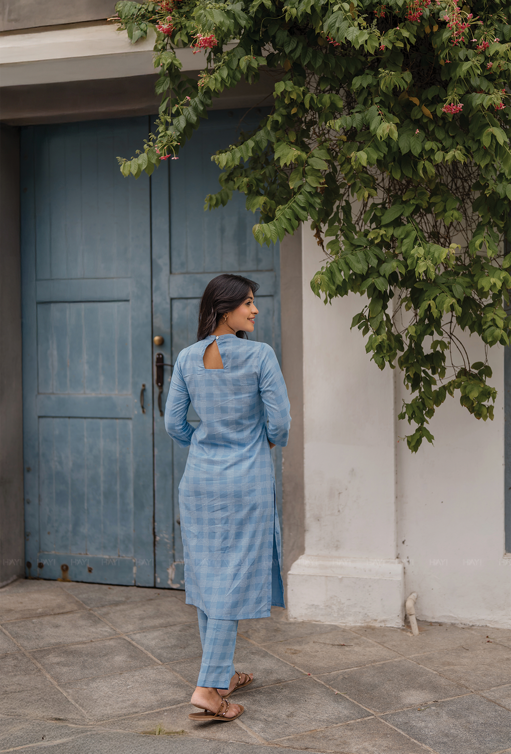 Untamed Blue with Nomadic Spirit printed Viscose Co-ords