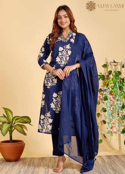 Premium Printed Cotton Suit For Women NI