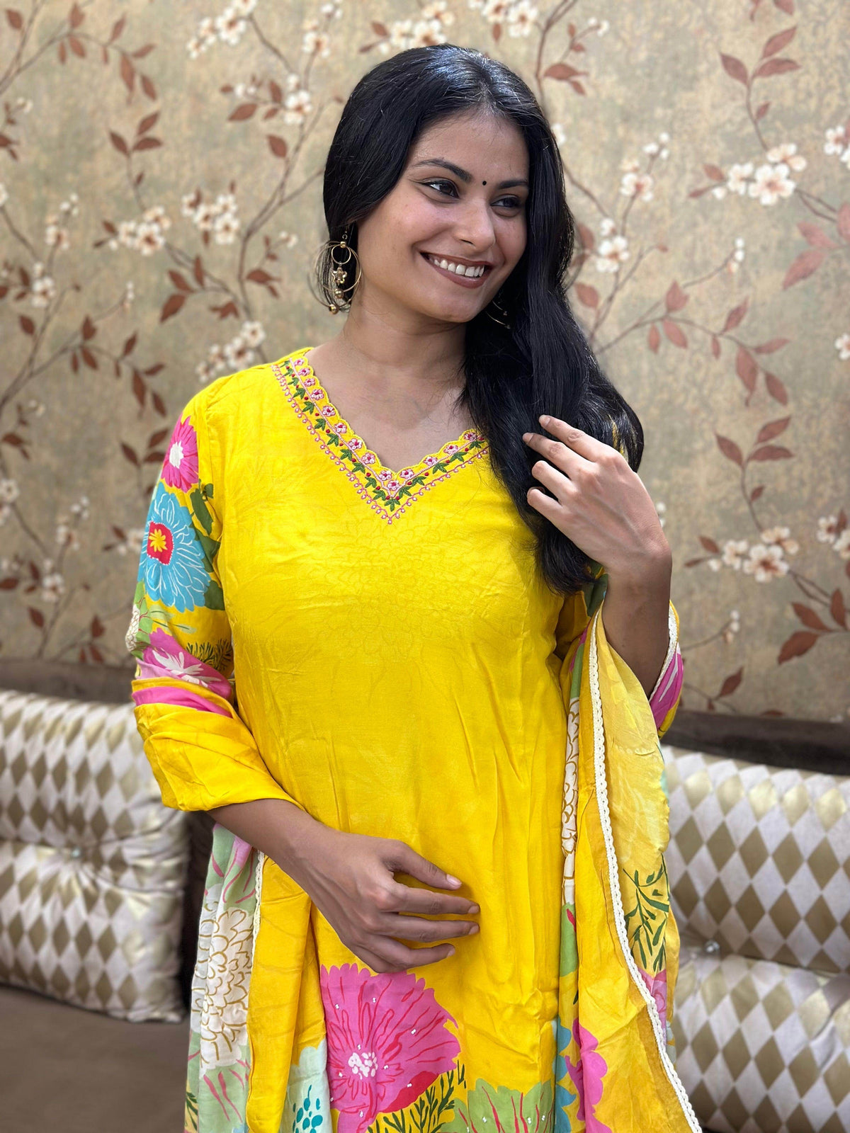 Modal Silk Suit Set