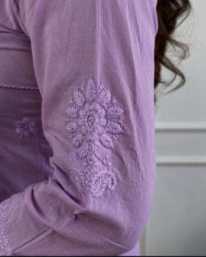 Cotton Chikankari kurta Set