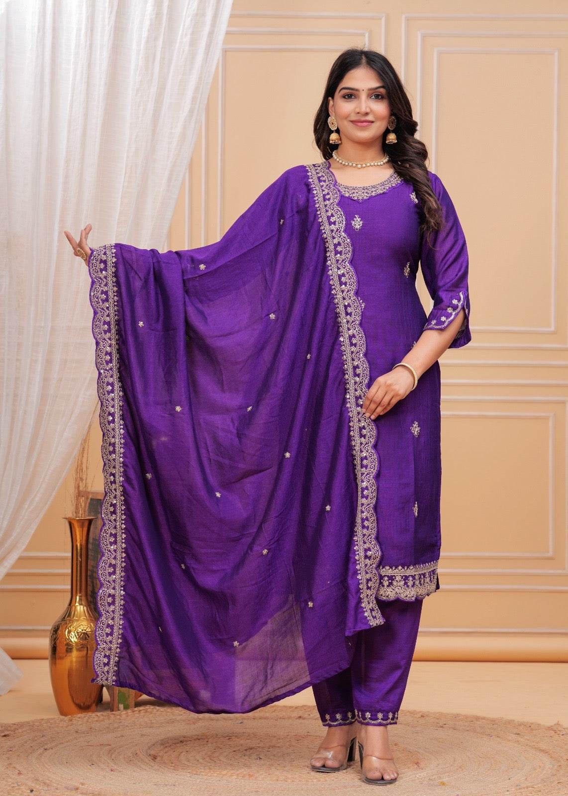 Maharani Dola Silk Suit
