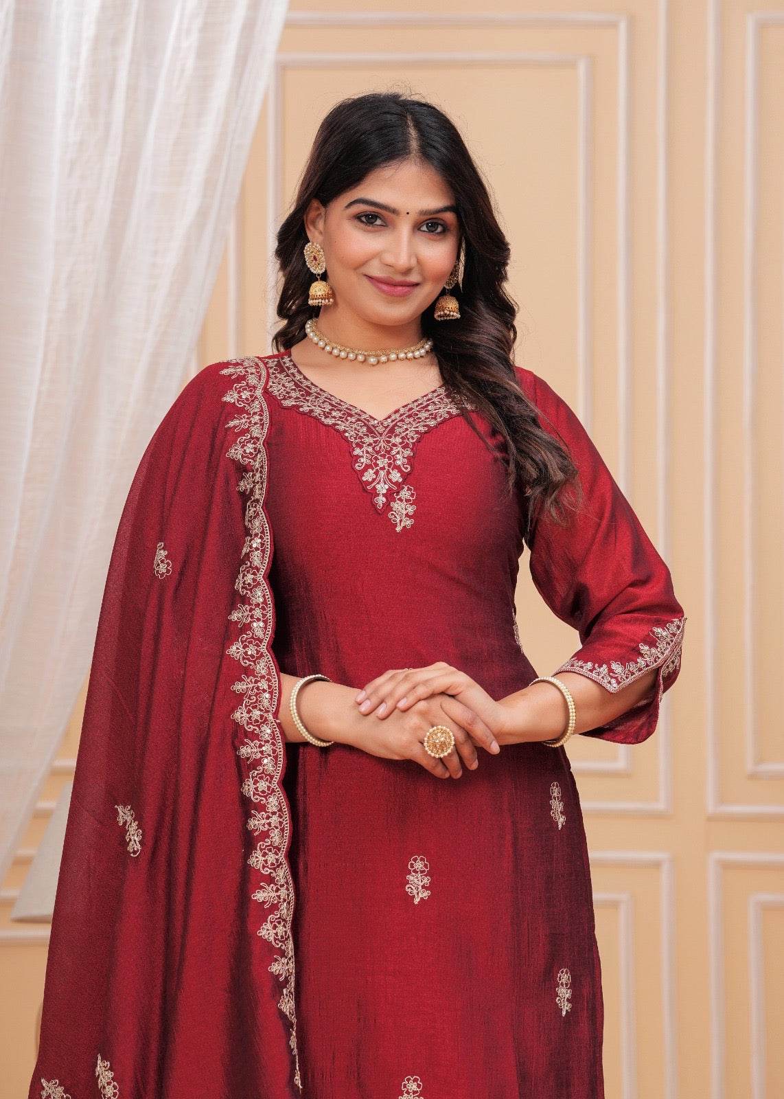 Maharani Dola Silk Suit