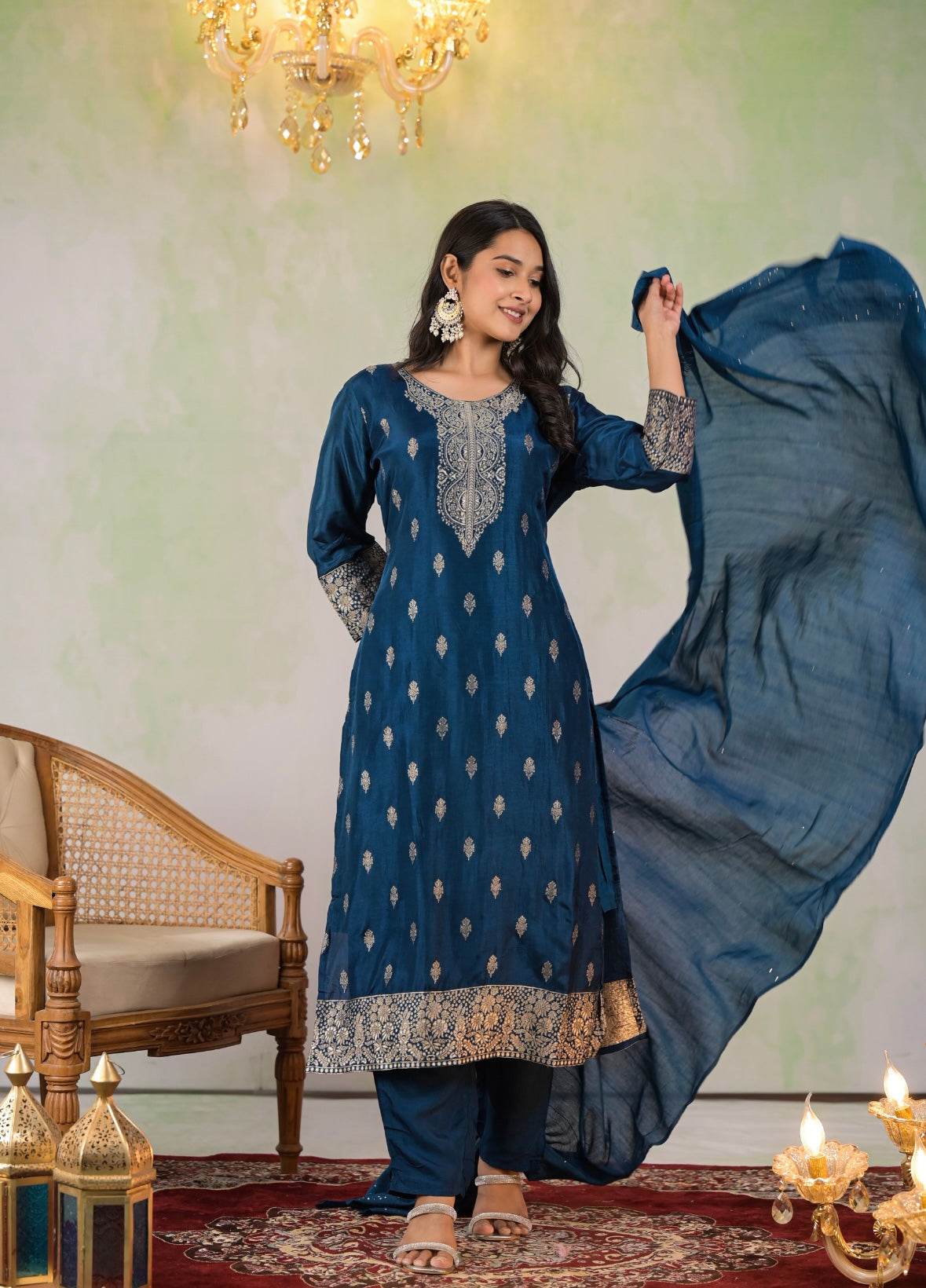 Banarasi Silk Suit Set for Women
