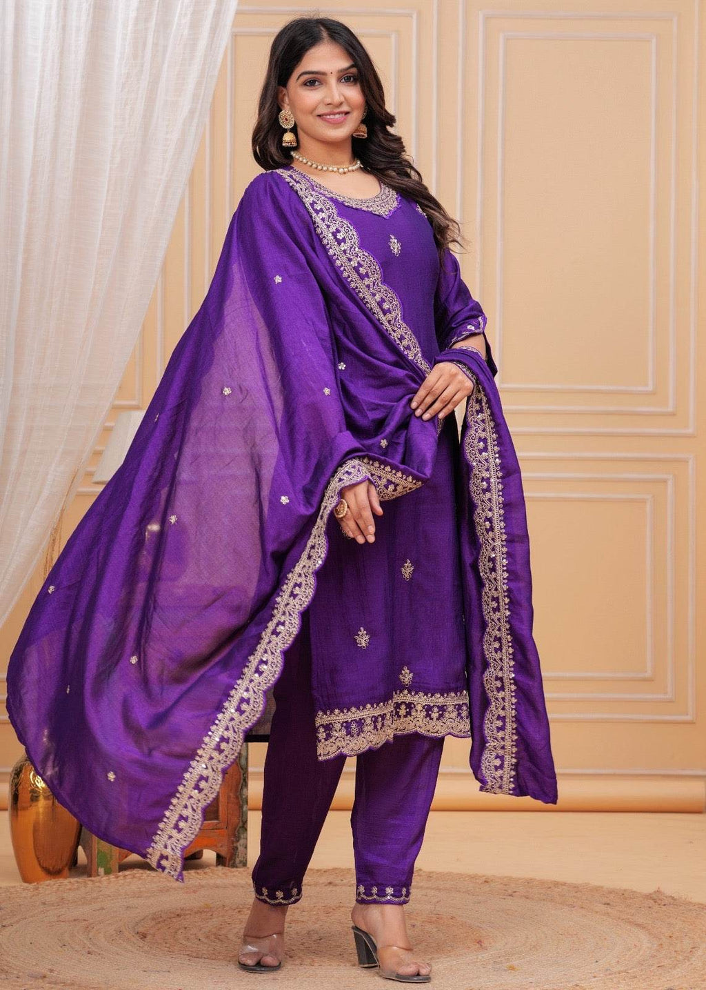 Maharani Dola Silk Suit