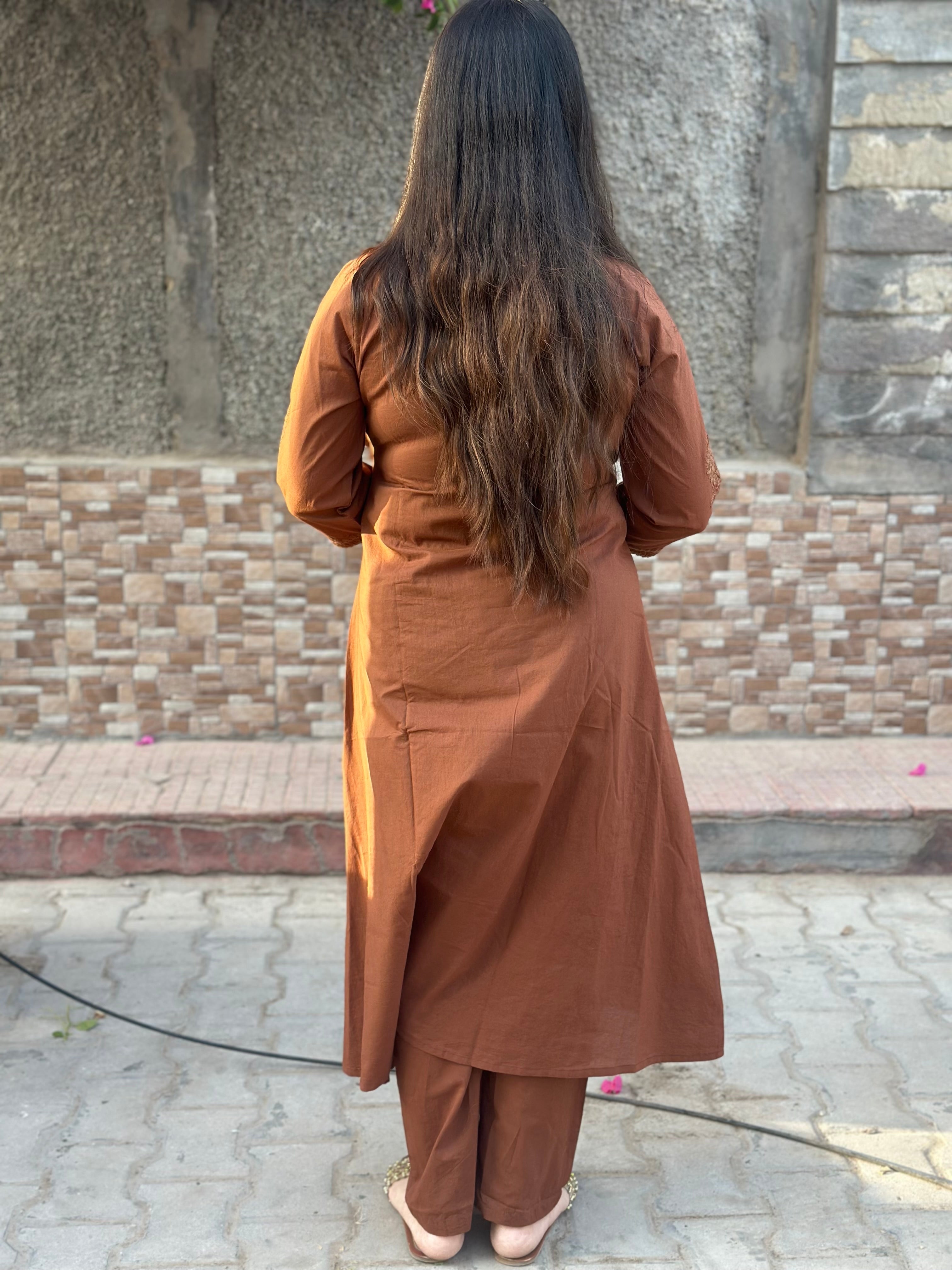 Cotton Chikankari kurta Set