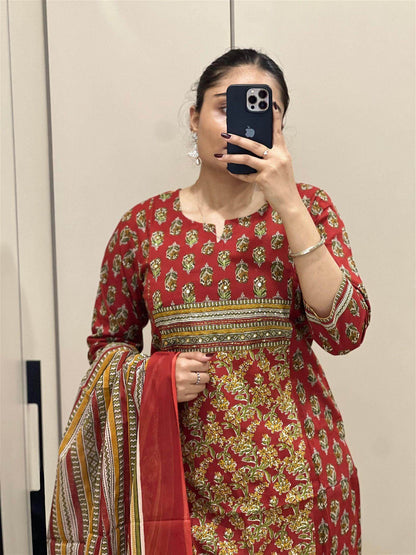 Bagru Print Cotton Suit