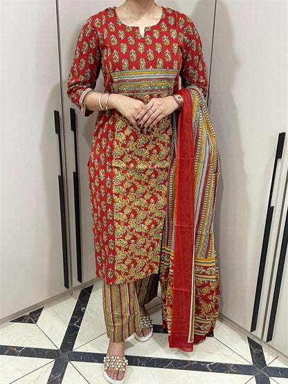 Bagru Print Cotton Suit