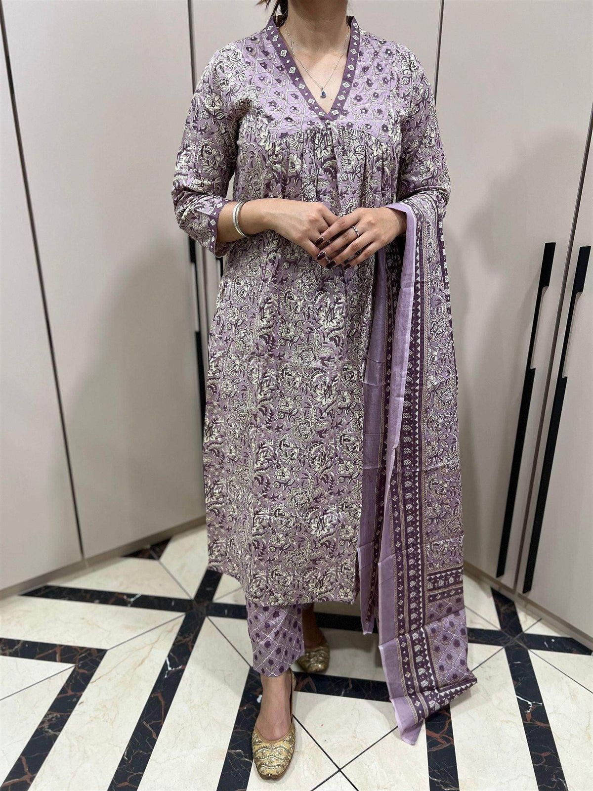 Bagru Print Cotton Suit