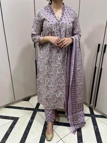 Bagru Print Cotton Suit