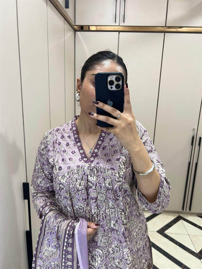 Bagru Print Cotton Suit